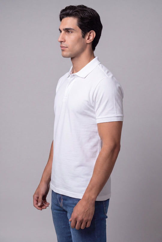 Chemise Polycotton de hombre 2816BL - Blanco - Foto 01 