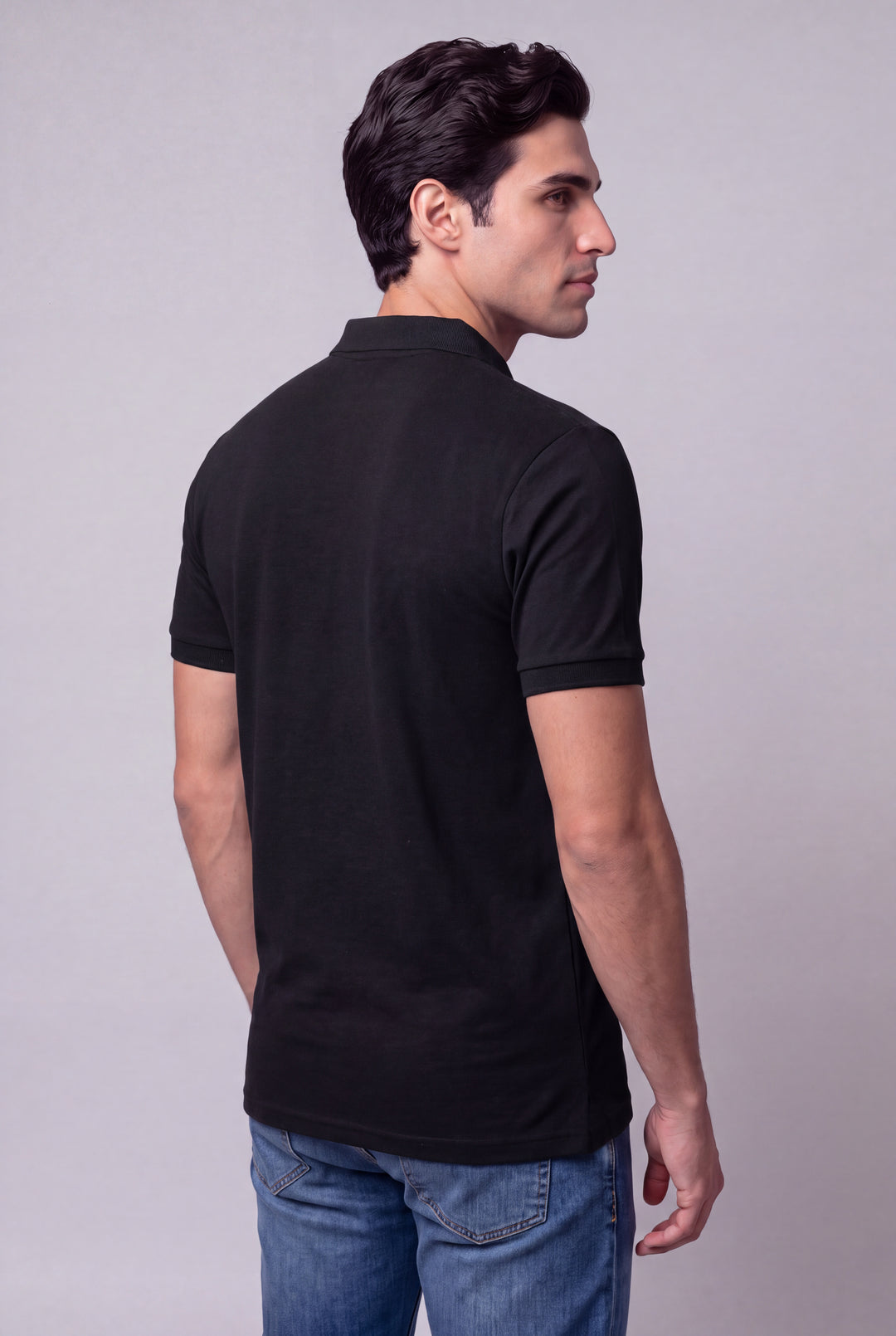Chemise Polycotton de hombre 2816NG - Negro - Foto 03 