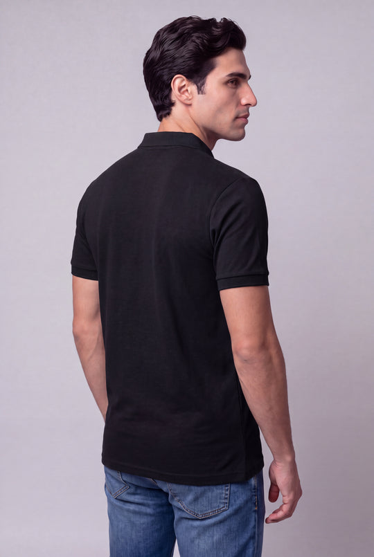 Chemise Polycotton de hombre 2816NG - Negro - Foto 03 