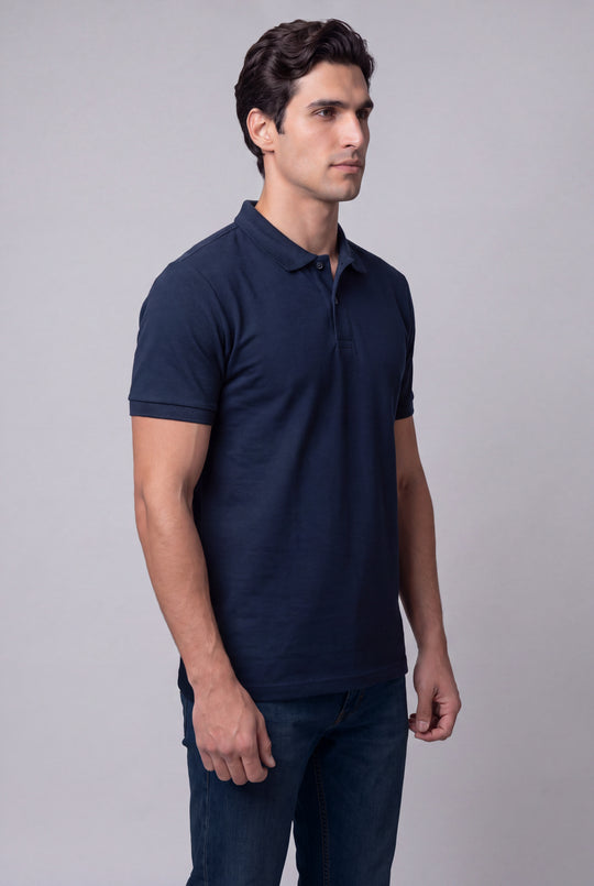 Chemise Polycotton de hombre 2816ZM - Azul Marino - Foto 01 