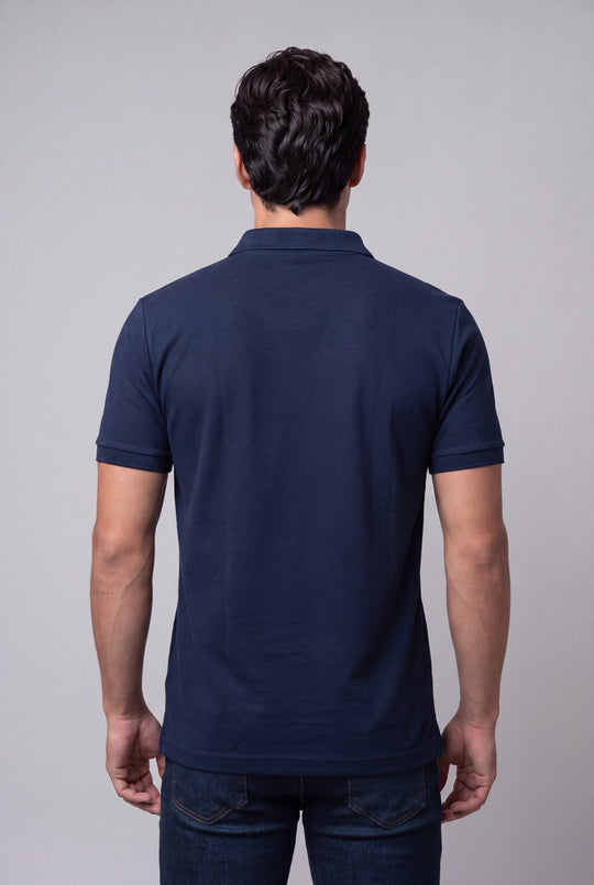 Chemise Polycotton de hombre 2816ZM - Azul Marino - Foto 03 