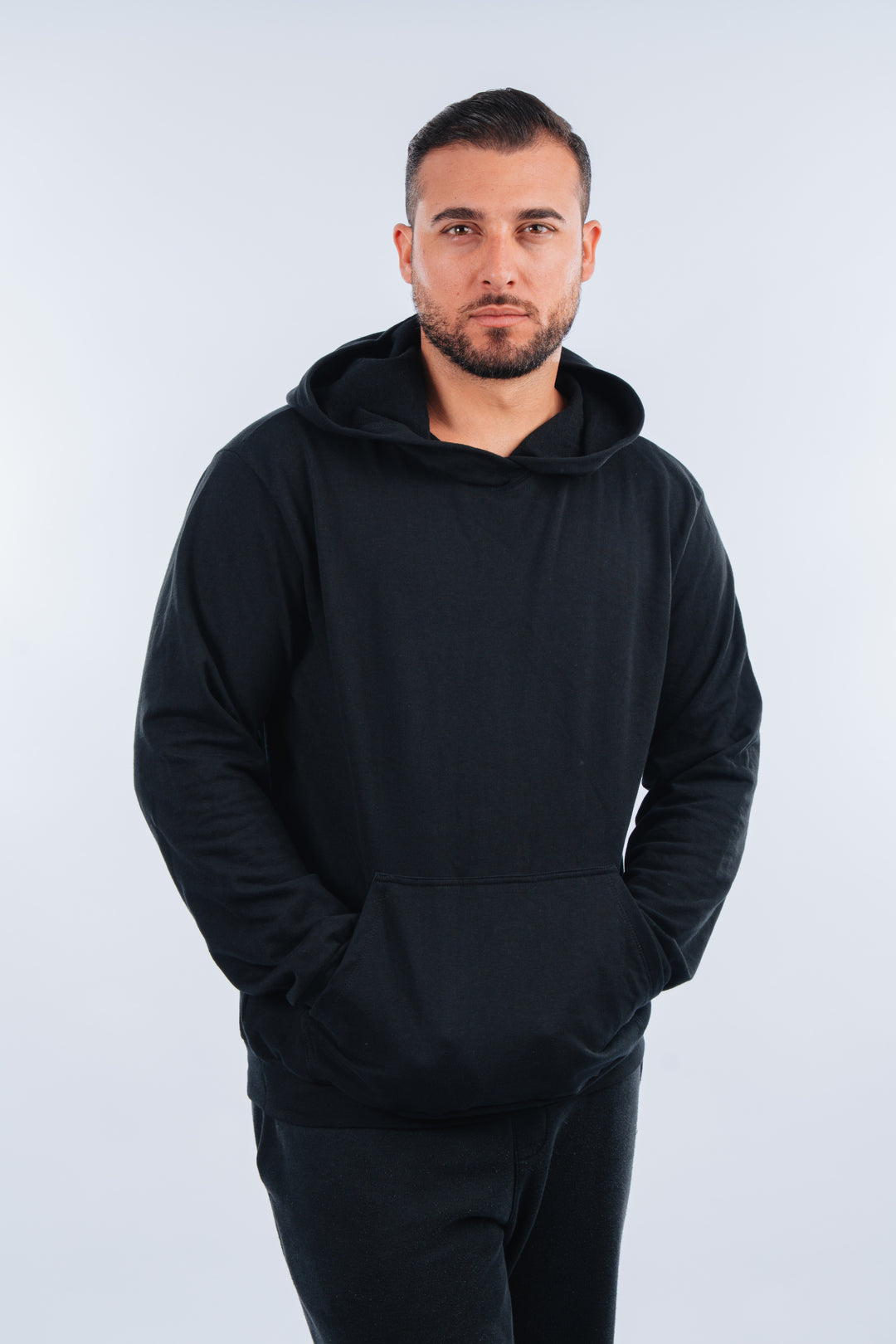 Hoodie Casual de hombre 2922NG - Negro - Foto 03 
