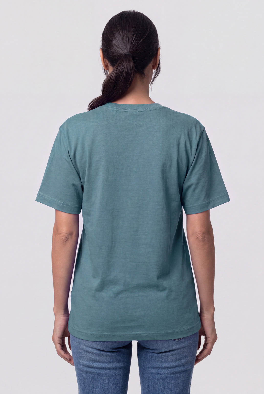 Franela Clásica Cuello O de mujer 1300VS - Verde Salvia - Foto 02 