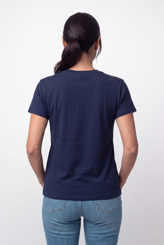 Franela Clásica de mujer 1350ZM - Azul Marino - Foto 03 