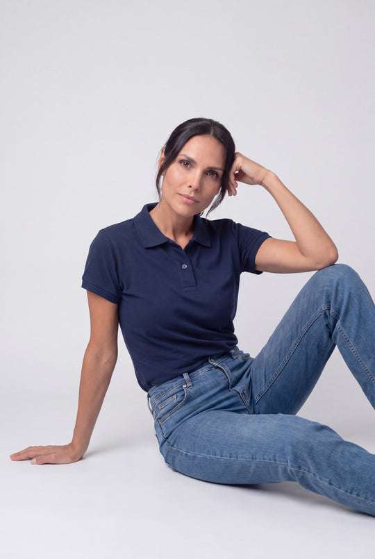 Chemise Polycotton de mujer 2817ZM - Azul 2 Fibras - Foto 03 