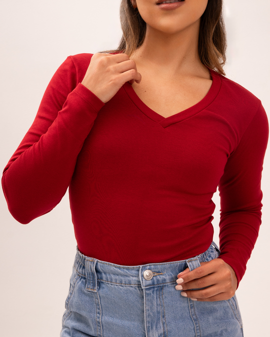 Franela Chester Manga Larga